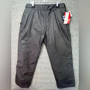 Ski Gear Snow Pants Mens XL Black ThermaTech Insulated Water Resistant Ski